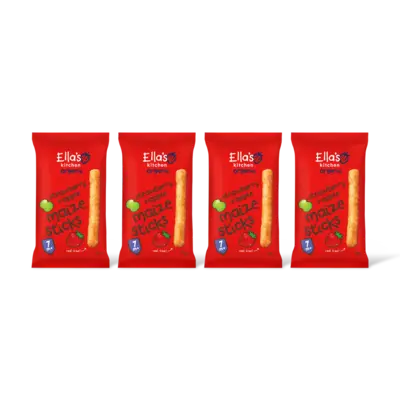 pdp-image-Ella's kitchen Melty sticks aardbei & appel 7m+ 4-pack