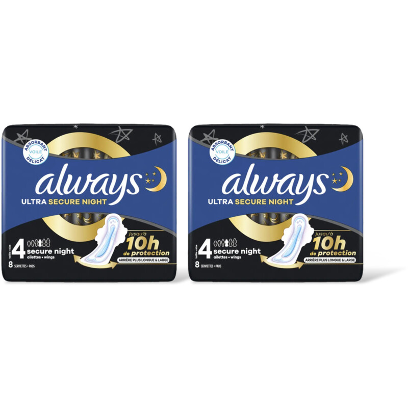 Always Ultra secure night wing maandverband 2pk