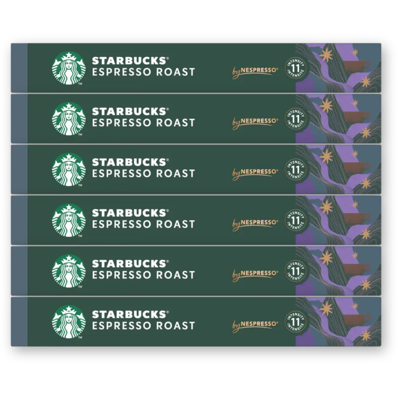 Starbucks Nespresso espresso roast capsules 6-pack