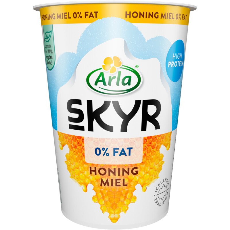 Een afbeelding van Arla Skyr honing yoghurt 0% fat