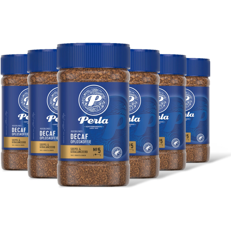 Perla Huisblends Decaf oploskoffie 6-pack