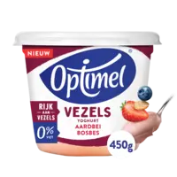 Optimel Yoghurt vezels aardbei bosbes