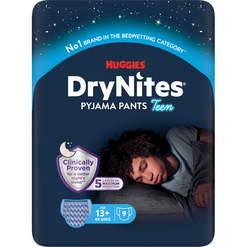 Een afbeelding van Huggies DryNites luierbroekjes jongen 13+ jaar