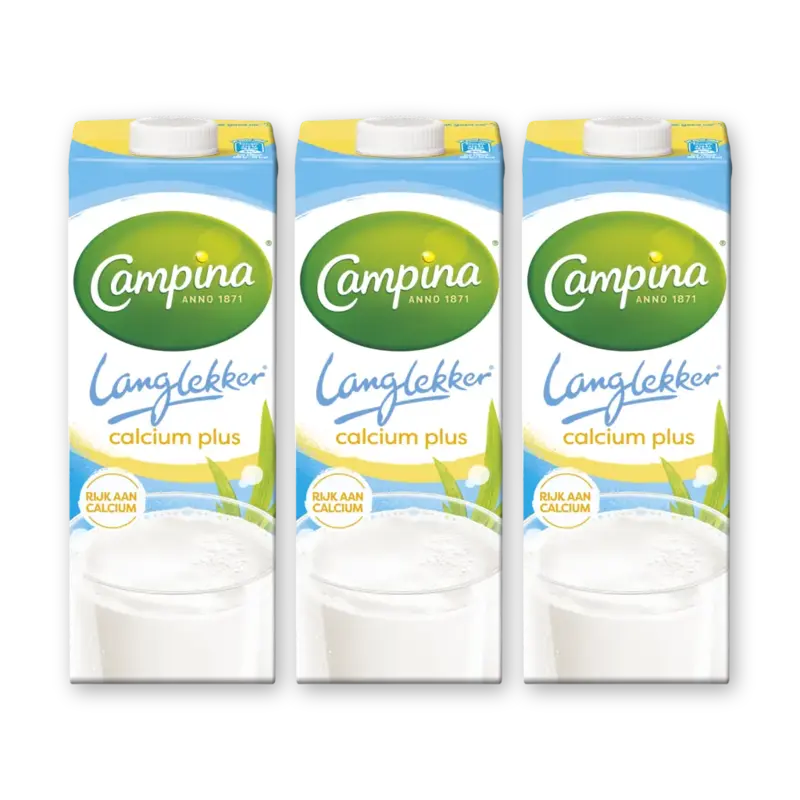 LL halfvolle melk calcium plus 3-pack