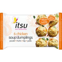 Een afbeelding van Itsu Chicken soup dumplings