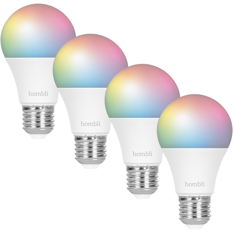 Hombli Smart bulb cct+rgb 4 stuks