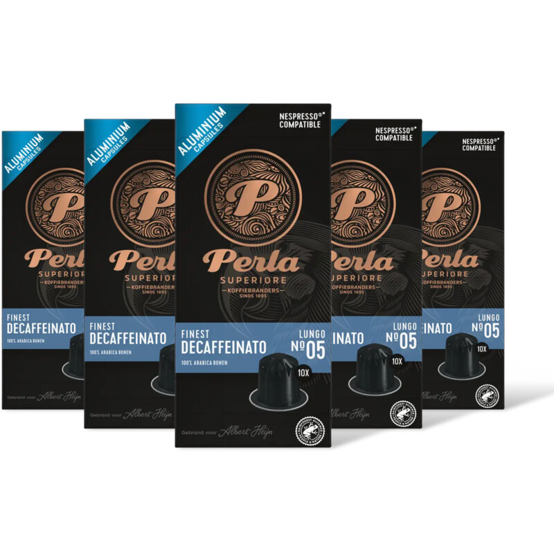 Perla Superiore Finest decaffeinato lungo capsules 5-pck