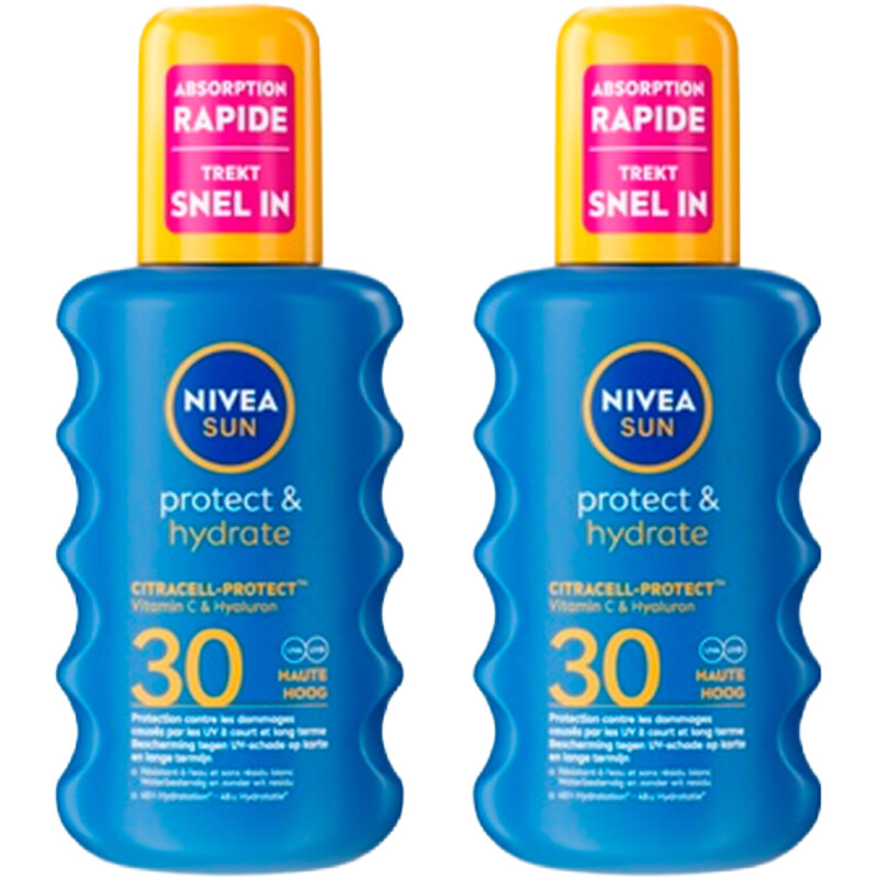 Een afbeelding van Nivea Sun zonnebrand spray spf30 2-pack