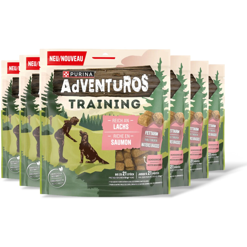 Adventuros Training hondensnacks rijk aan zalm 6pk