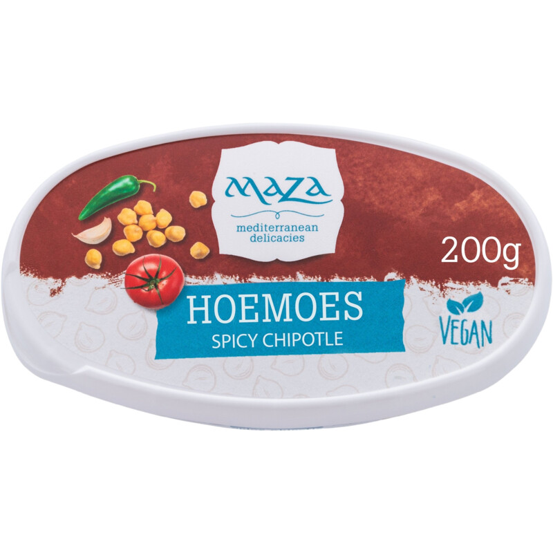 Een afbeelding van Maza Hoemoes spicy chipotle