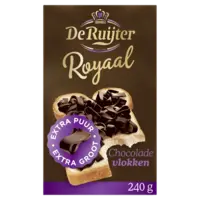 De Ruijter Royaal chocolade vlokken extra puur