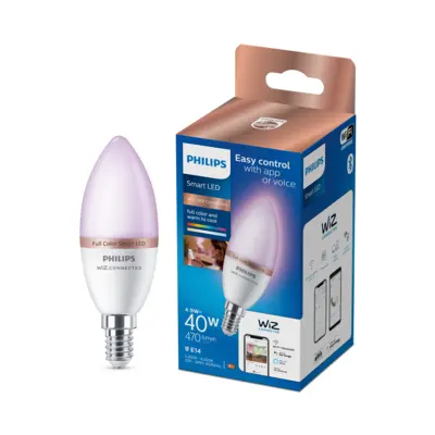 pdp-image-Philips Smart led kaars gekleurd E14 40W