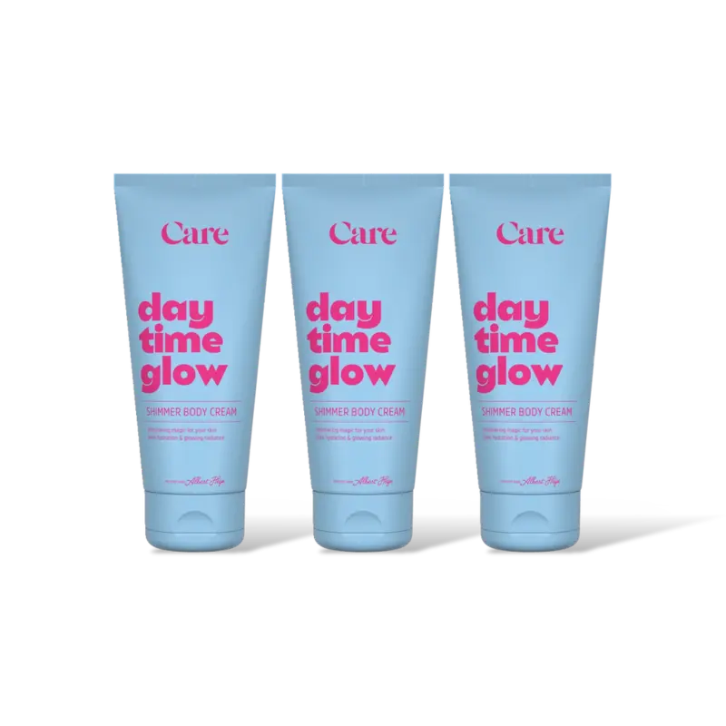 Care Day time glow shimmer body cream 3-pack