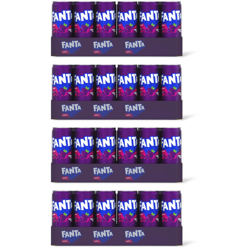 Fanta Cassis tray 4-pack
