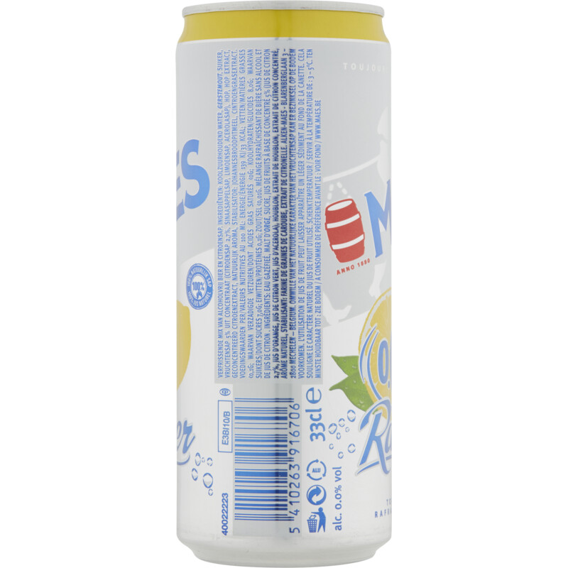 Een afbeelding van Maes Radler lemon zero 0.0% bel
