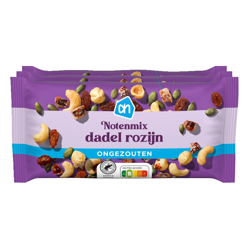 AH Notenmix dadel rozijn 3-pack