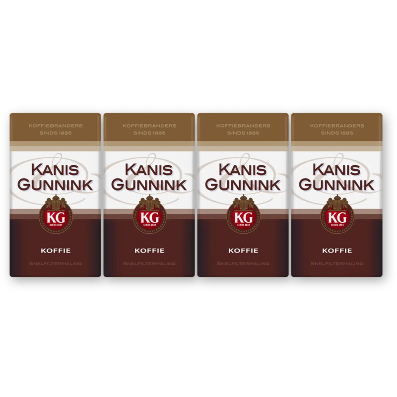 Kanis & Gunnink Regular filterkoffie 4-pack