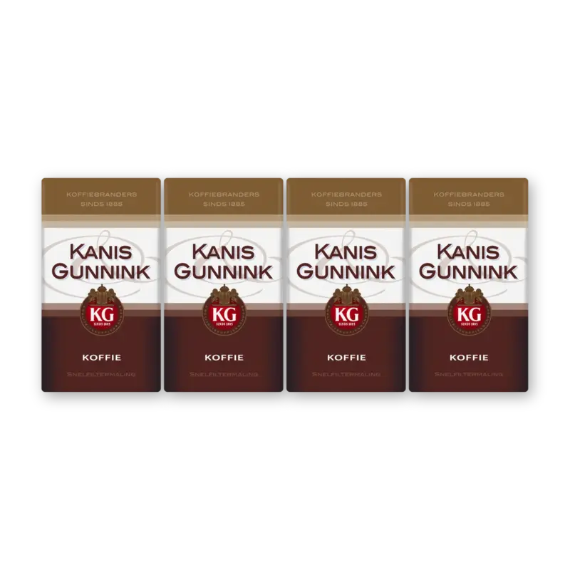 Kanis & Gunnink Regular filterkoffie 4-pack