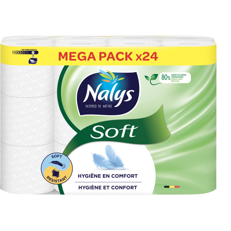 Een afbeelding van Nalys Toiletpapier soft mega pack