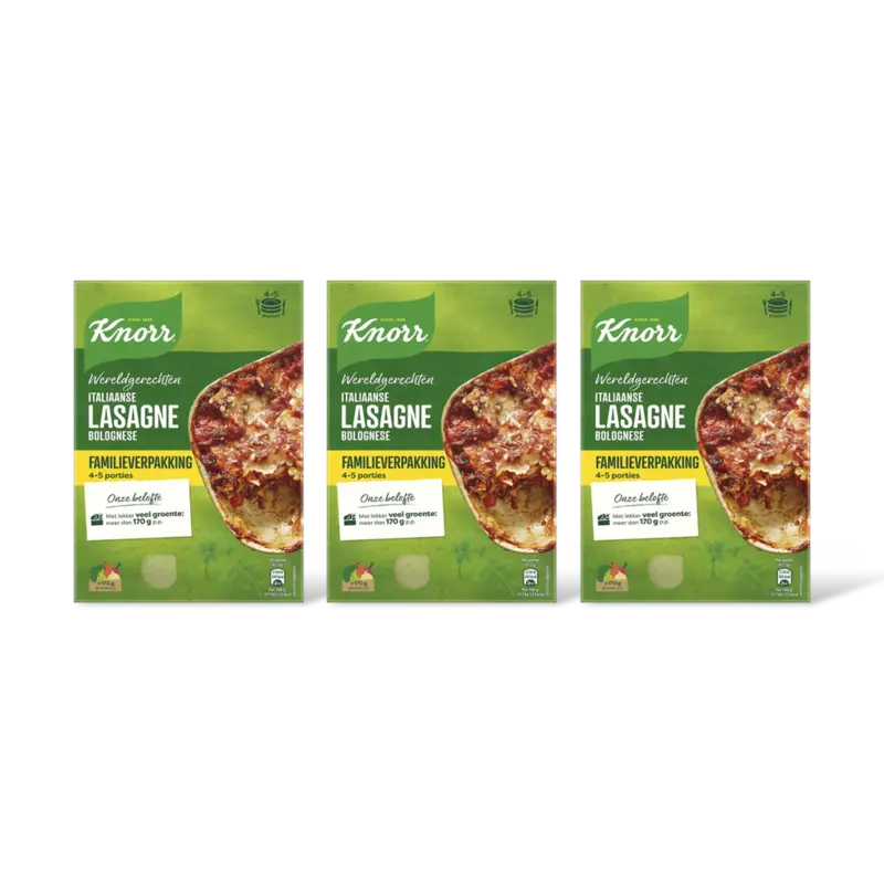Knorr Lasagne bolognese XL 3-pack