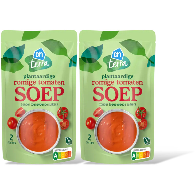 AH Terra Plantaardige romige tomatensoep 2-pack