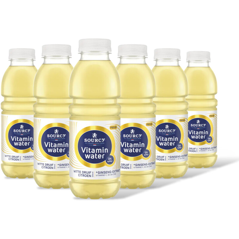 Sourcy Vitaminwater witte druif citroen 6-pack
