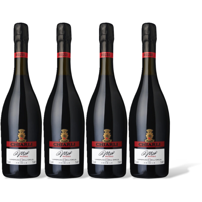 Chiarli 1860 Lambrusco Rosso 4 flessen