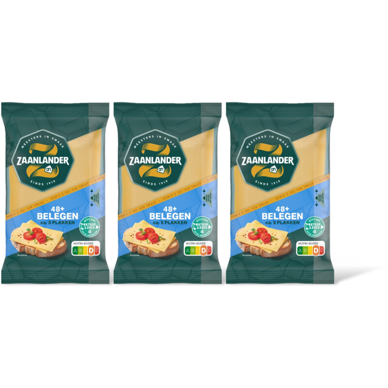 AH Zaanlander Belegen 48+ plakken 3-pack