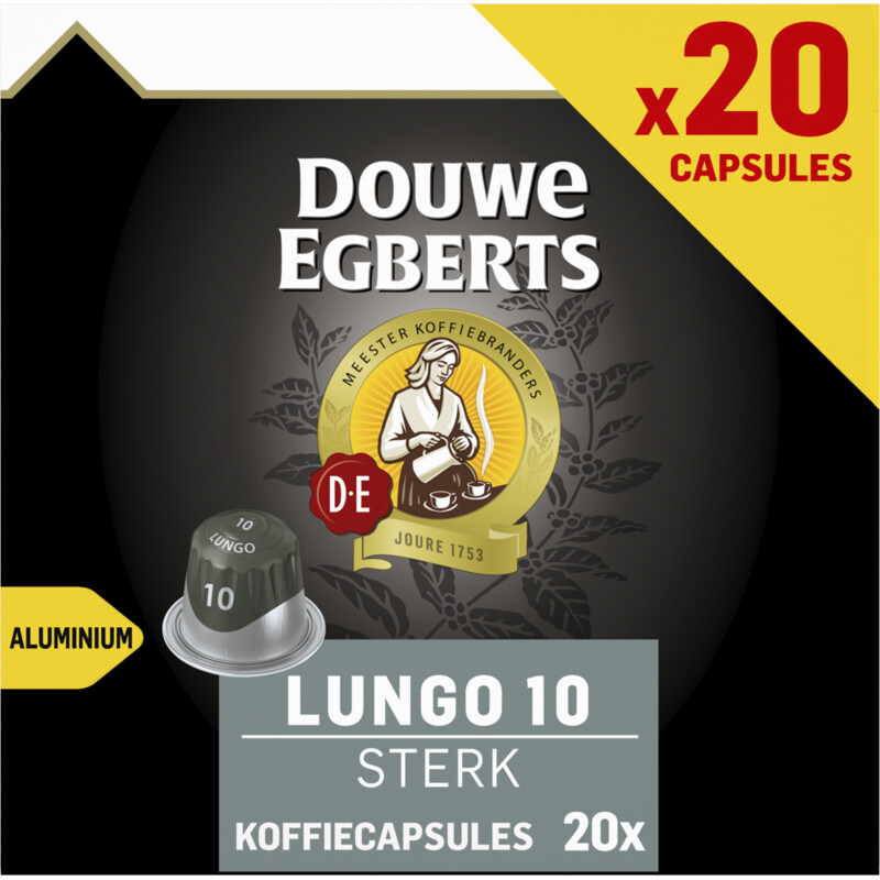 Een afbeelding van Douwe Egberts Lungo sterk capsules