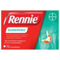 Rennie Suikervrij bij brandend maagzuur