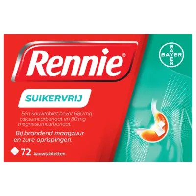 pdp-image-Rennie Suikervrij bij brandend maagzuur