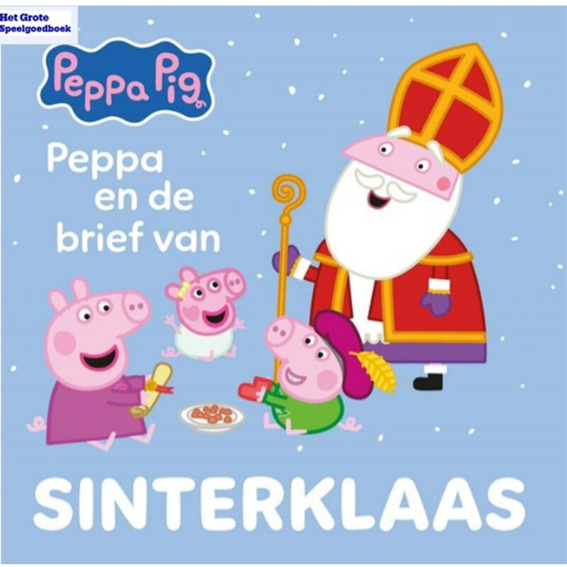 Een afbeelding van Peppa pig en de brief van sint