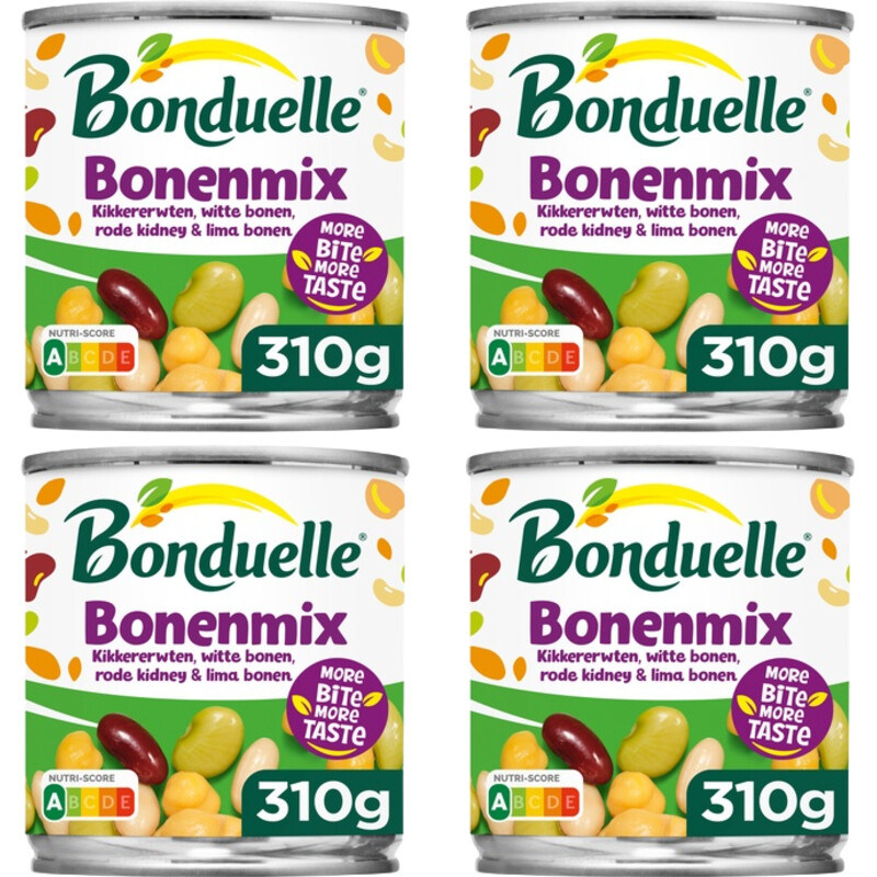 Een afbeelding van Bonduelle Bonenmix 4-pack