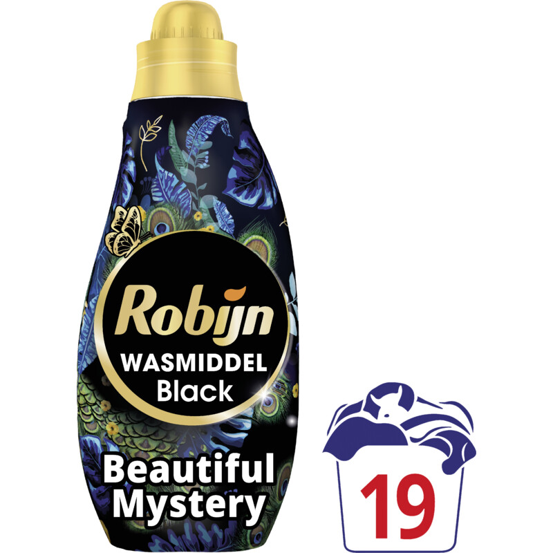 Een afbeelding van Robijn Black beautiful mystery wasmiddel