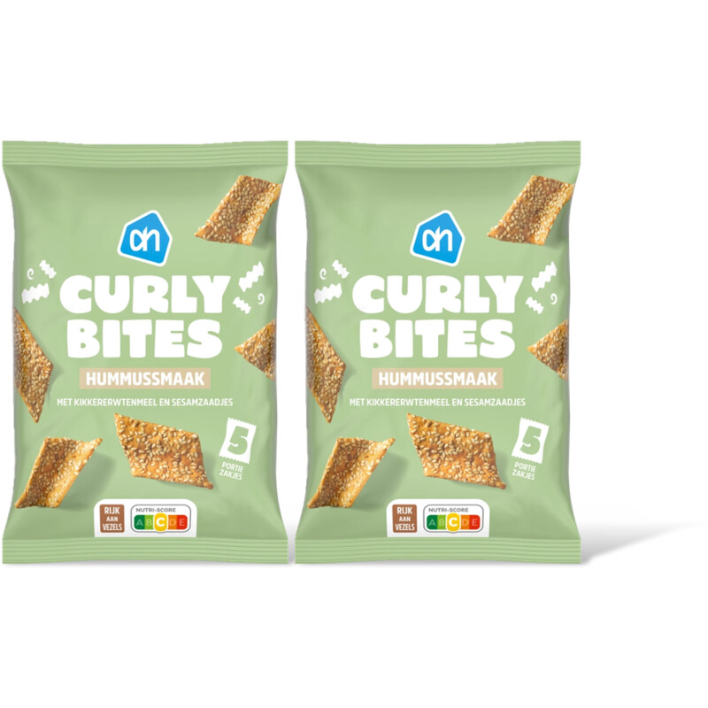 AH Curly bites hummusmaak 2-pack