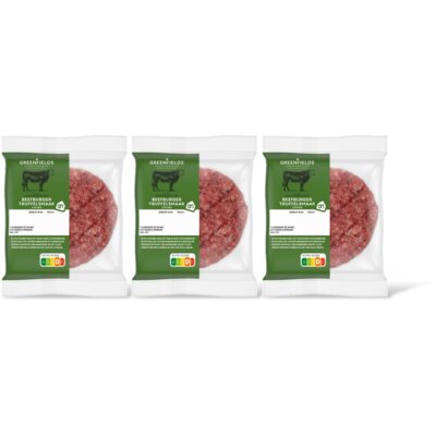 pdp-image-AH Greenfields Beefburger truffelsmaak 2 stuks 3-pack