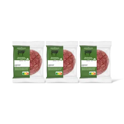 pdp-image-AH Greenfields Beefburger truffelsmaak 2 stuks 3-pack