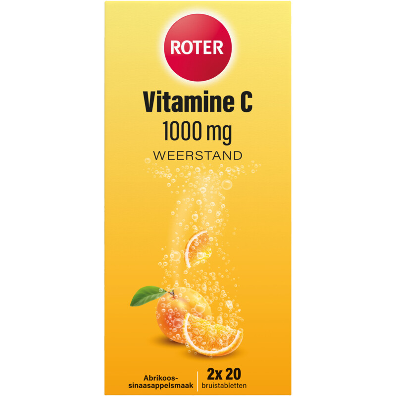 Een afbeelding van Roter Vitamine C 1000mg abrikoos bruistablet