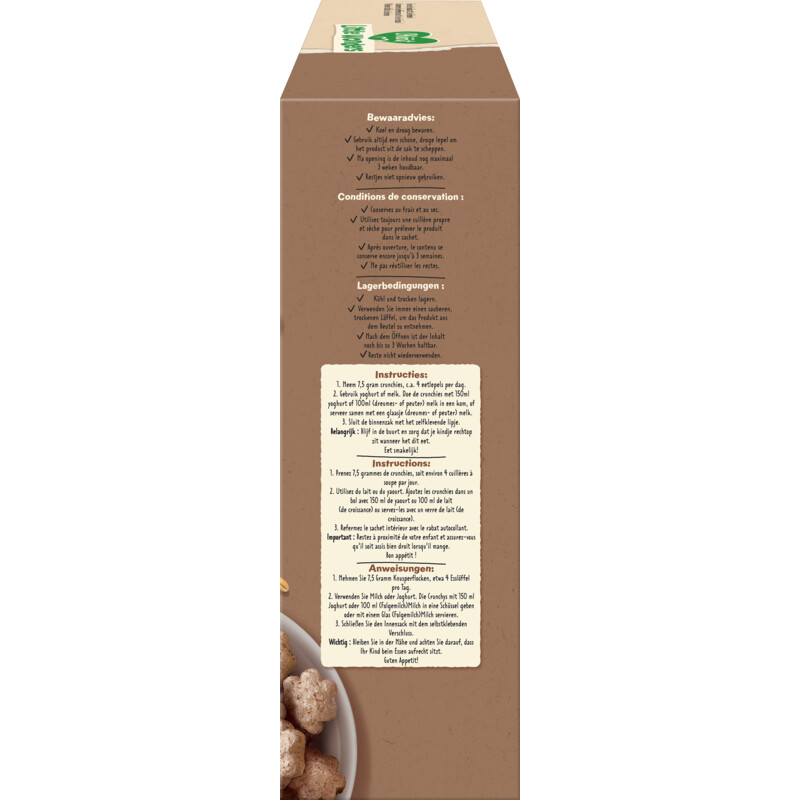 Een afbeelding van Olvarit Peuter crunchies cacao 15m+