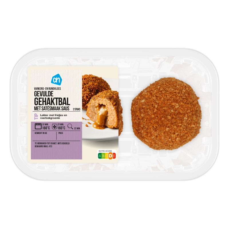 Gevulde gehaktballen met satesmaak