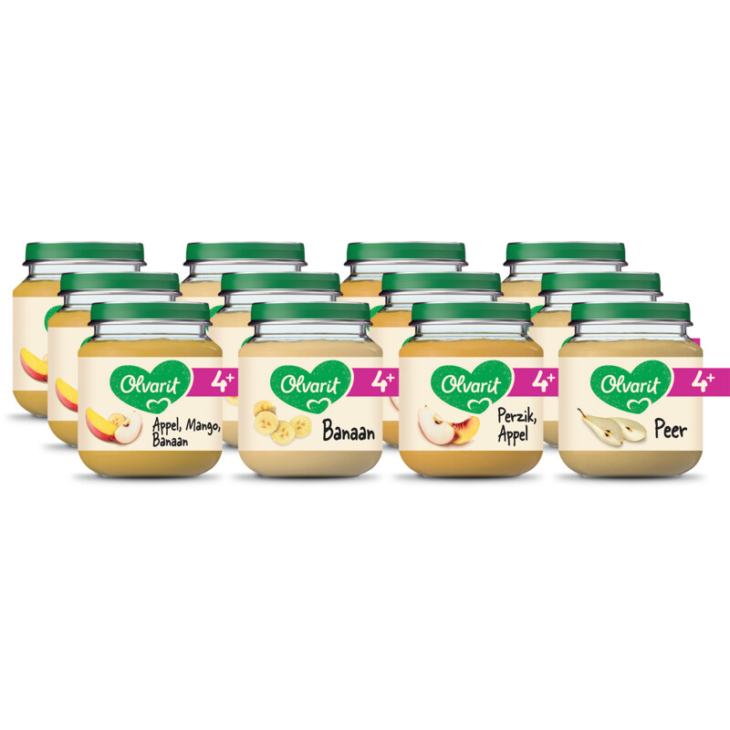 Een afbeelding van Olvarit Variatiemenu fruit 4m+