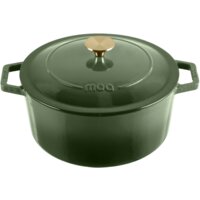 Een afbeelding van Lifegoods Cast iron rasserole 26cm 5,7 liter groen