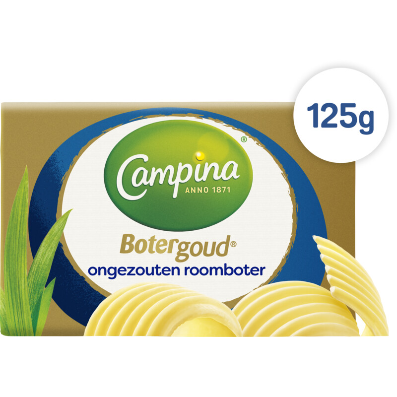 Een afbeelding van Campina Botergoud ongezouten roomboter