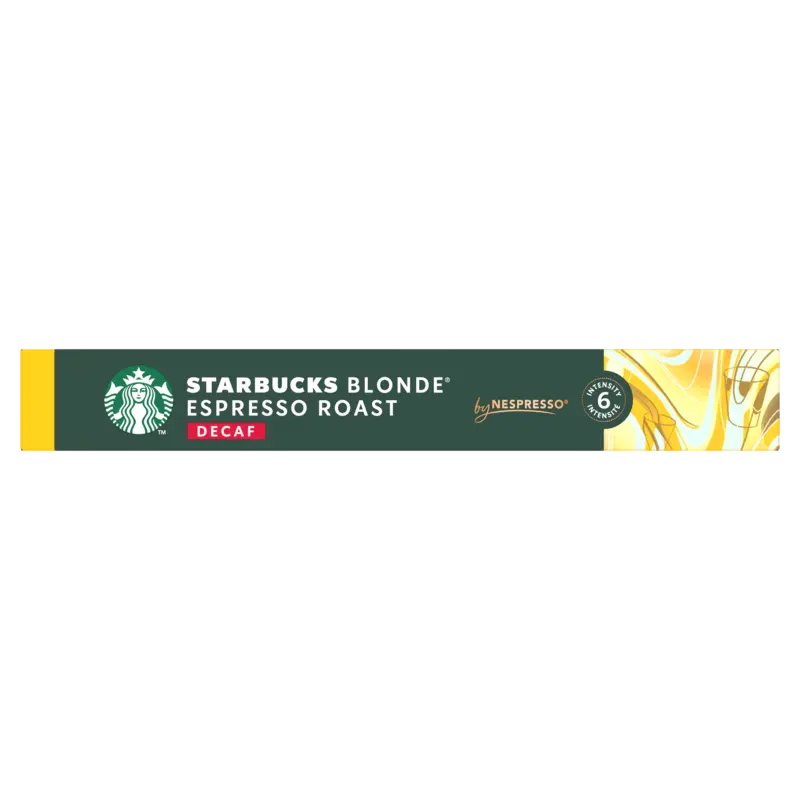 Starbucks Blonde espresso roast decaf capsules