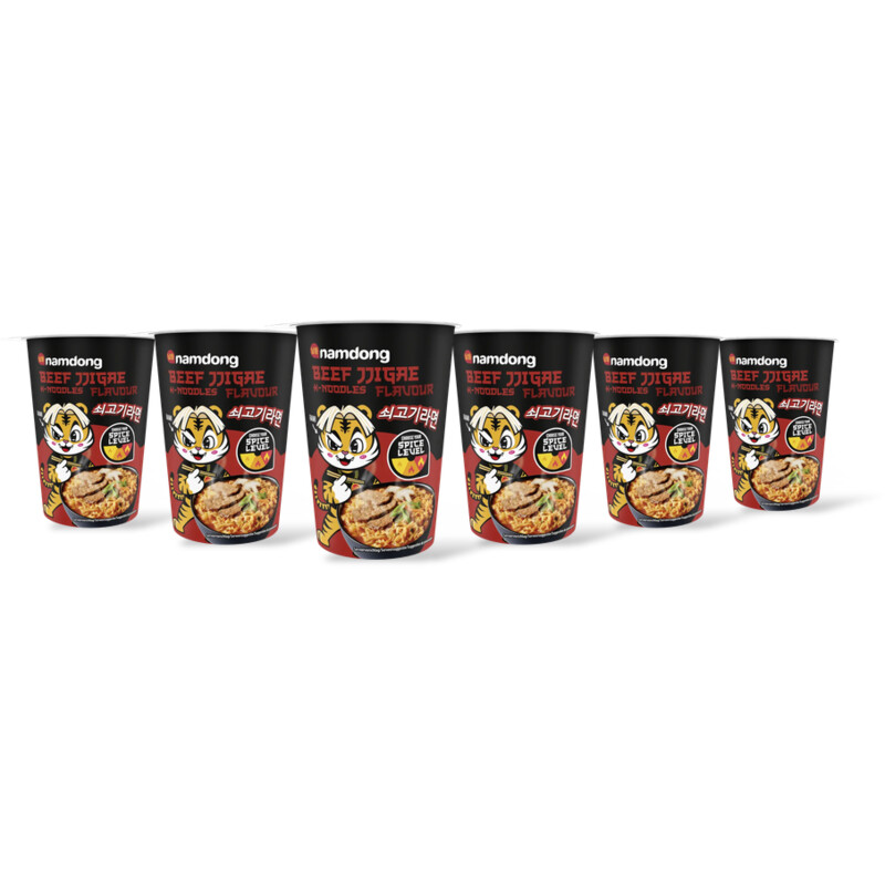 Namdong Beef jjigae k-noodles flavour cup 6-pack