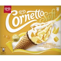 Een afbeelding van Ola Cornetto soft mango & white chocolate