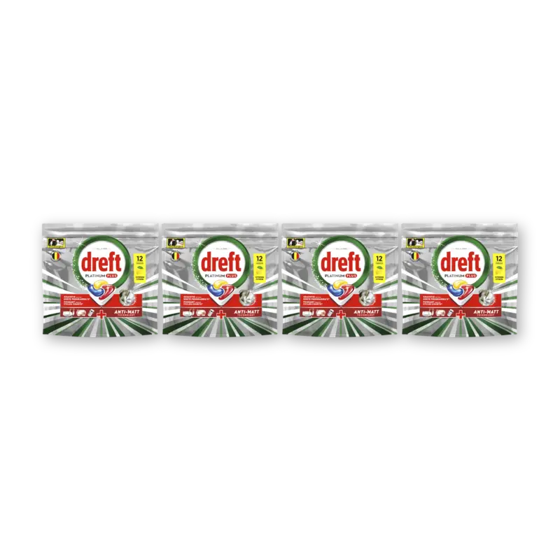 Dreft Platinum plus vaatwastabletten 6x 4-pack