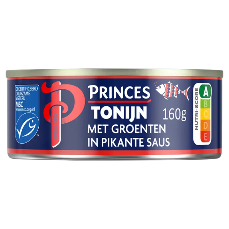 Tonijnstukken met Groente in pikante saus blik