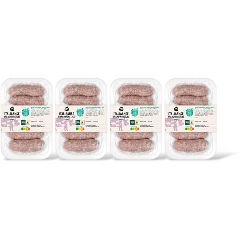 AH Italiaans gekruid braadworstje 4-pack