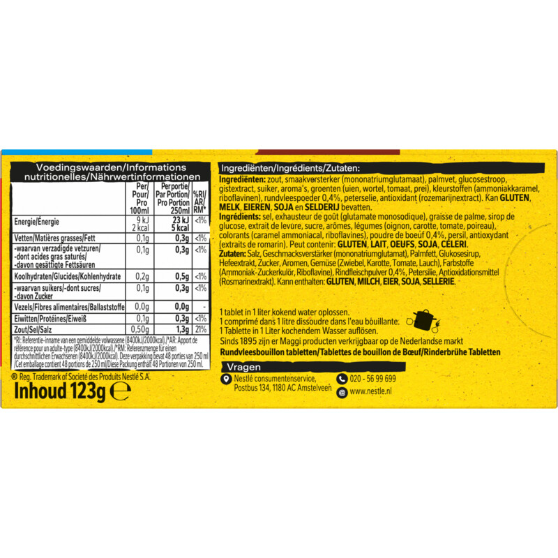 Een afbeelding van Maggi Rundvlees bouillon blokjes voordeelpak